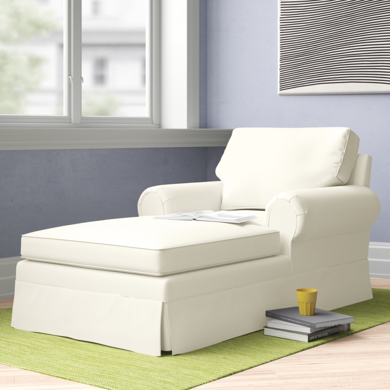 Cade Slipcovered Chaise Lounge