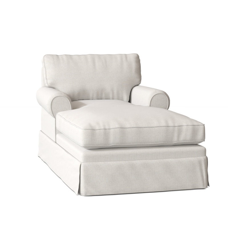 Cade Slipcovered Chaise Lounge
