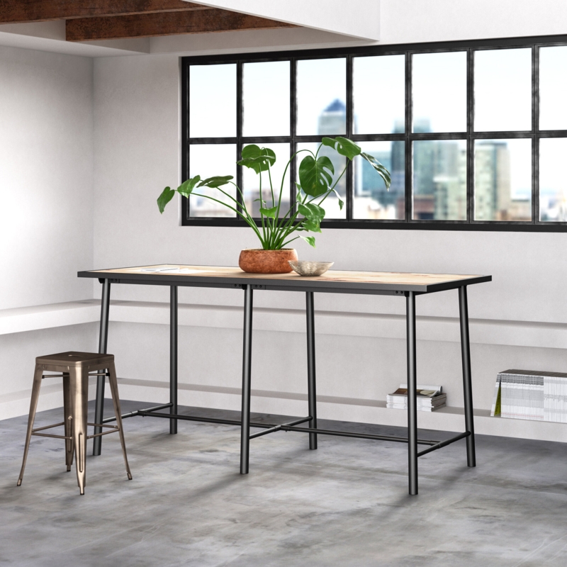 Contemporary Multi-Material Accent Table