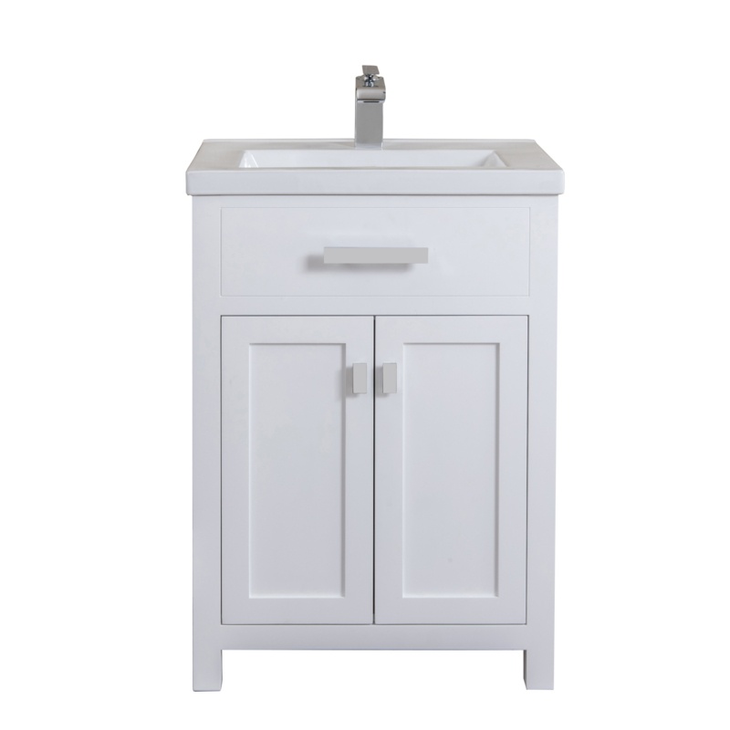 Caitlyn 24'' Free-standing Single Bathroom Vanity with Ceramic Vanity Top