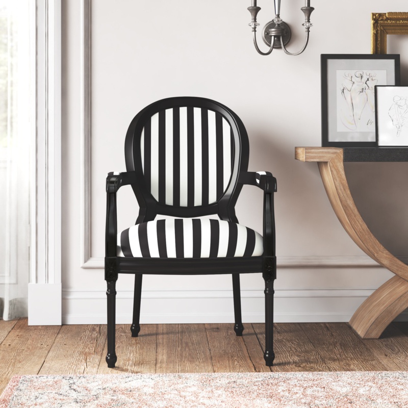 Callista 24.25" W Polyester Armchair