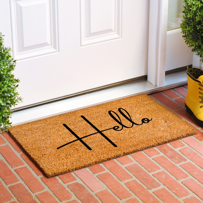 Natural Coir Doormat with Vinyl Backing
