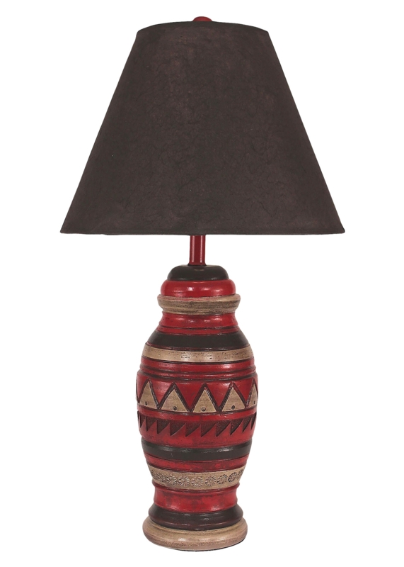 Hydrostone Table Lamp with Parchment Shade