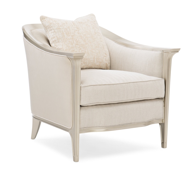 Caracole Upholstery 32.5" Wide Polyester Barrel Chair