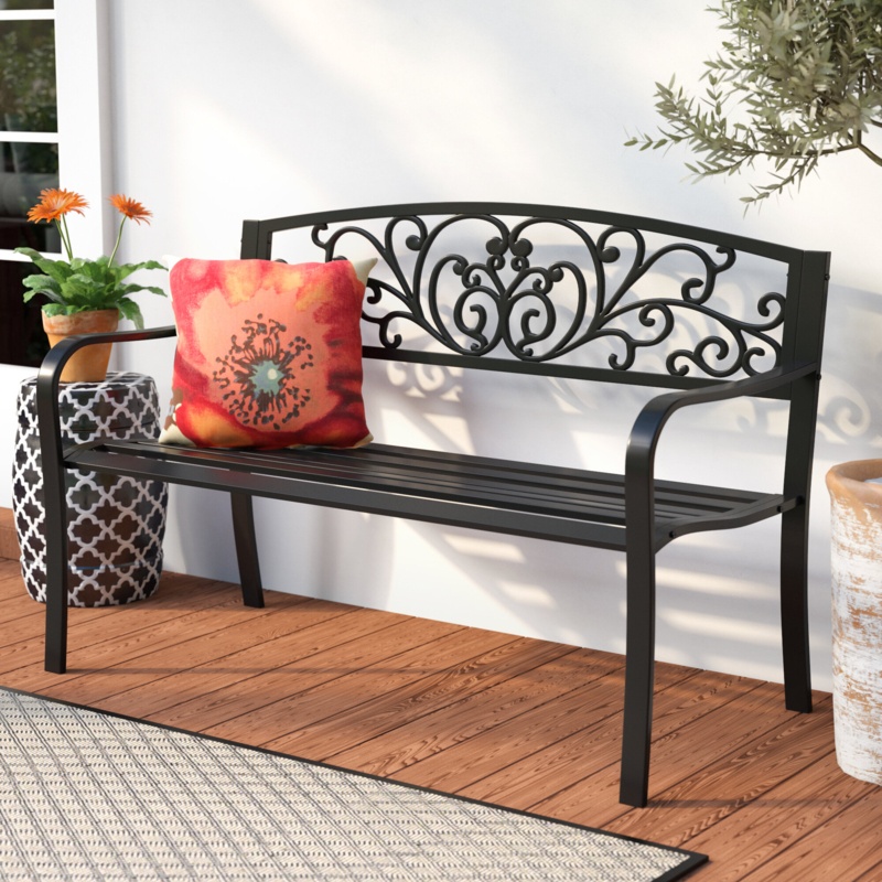 Carennac Metal Outdoor Bench