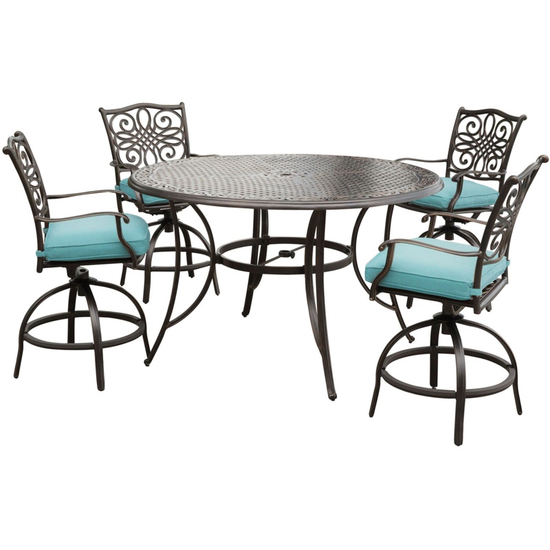 Carleton Round 4 - Person Outdoor Dining Set
