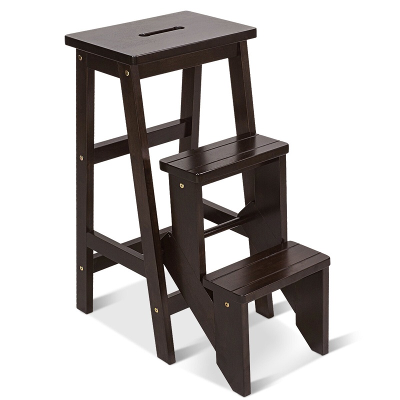 Carlson 2.5' 3 - StepWood LightweightFolding Ladder Step Stool