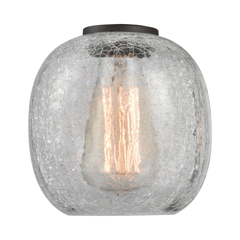 Carlucci 5.75'' H x 12'' W Glass Sphere Pendant Shade ( Fitter ) in Clear Crushed