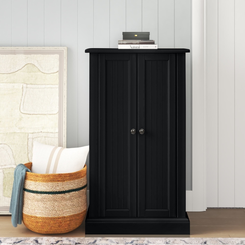 Coastal Farmhouse Accent Cabinet