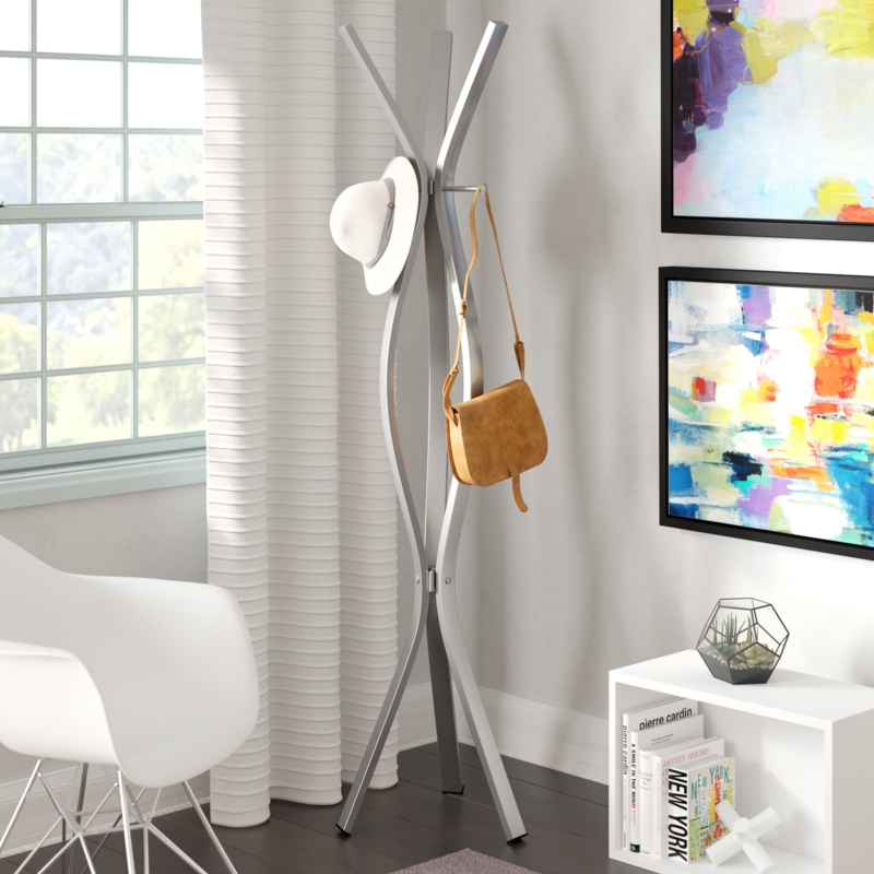 Chic Tripod Coat Rack with Storage