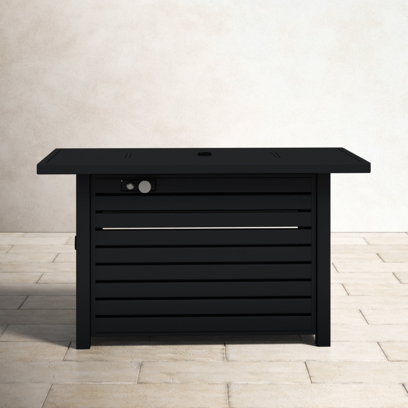 Rectangle Steel Fire Pit Table