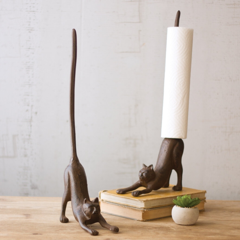 Rustic Cast Iron Bathroom & Kitchen Holder