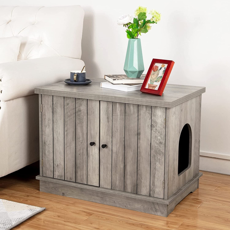 Cat Washroom Bench with Multiple Functions