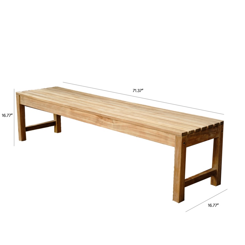 Catalina Teak Outdoor Bench