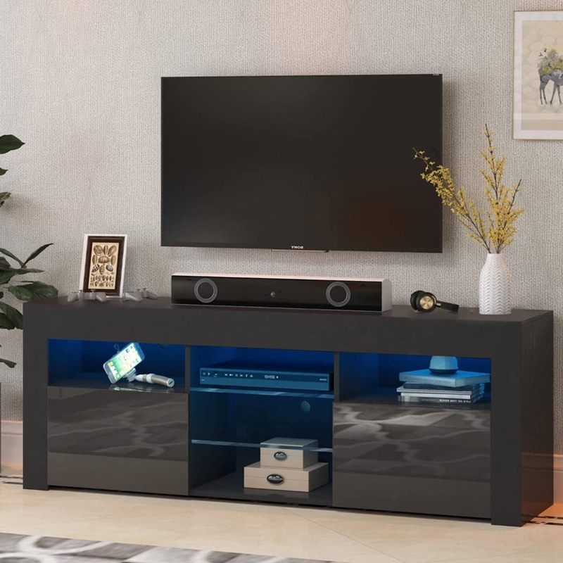 Solid Wood Entertainment Studio TV Rack