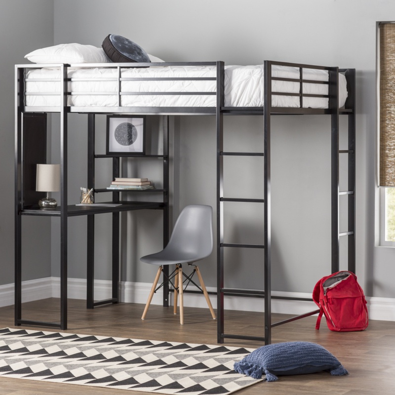 Cato Loft Bed with Bookcase by Mack & Milo™