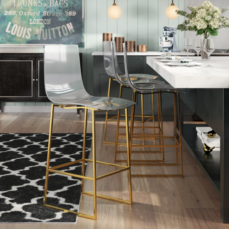 Acrylic Counter Height Stool