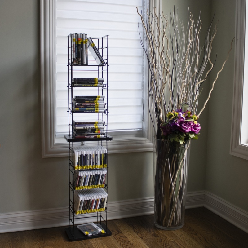 Versatile CD and DVD Storage Rack