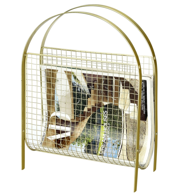 Vintage Handbag-Style Magazine Holder Rack