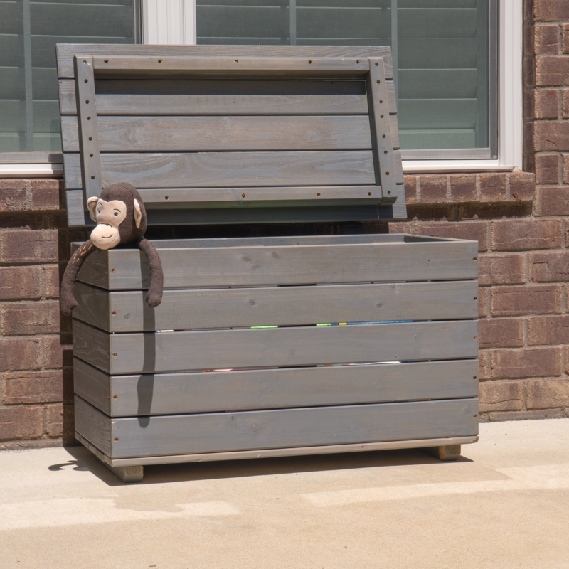 Cedar Toy Chest with Textured Stain