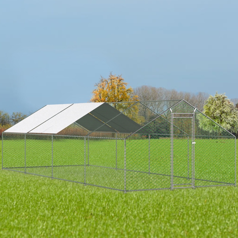 Ceilidh Chicken Run Lockable Chicken Coop With Tarp