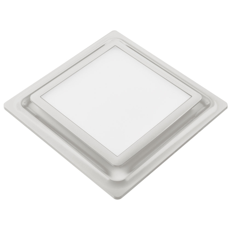 Sleek Bathroom Fan with LED Light and Nightlight