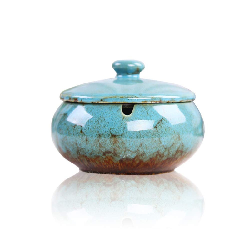 Water Extinguishing Ceramic Ashtray