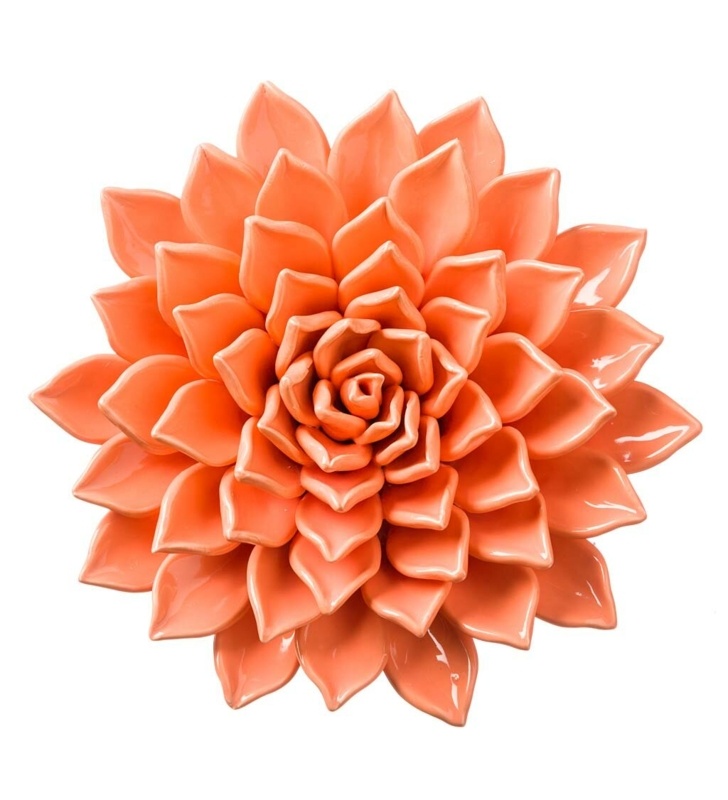 Ceramic Flowers Wall Décor