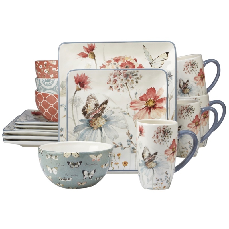 Certified International Country Weekend 16 Piece Dinnerware Set, Service for 4