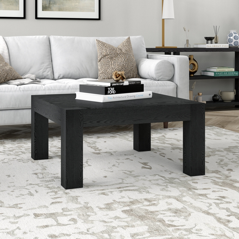 Minimalist Wood-Grain Coffee Table