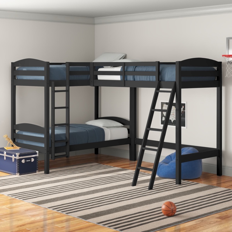 Chaim Twin Over Twin Triple / Quad Bunk Bed by Andover Mills™ Baby & Kids