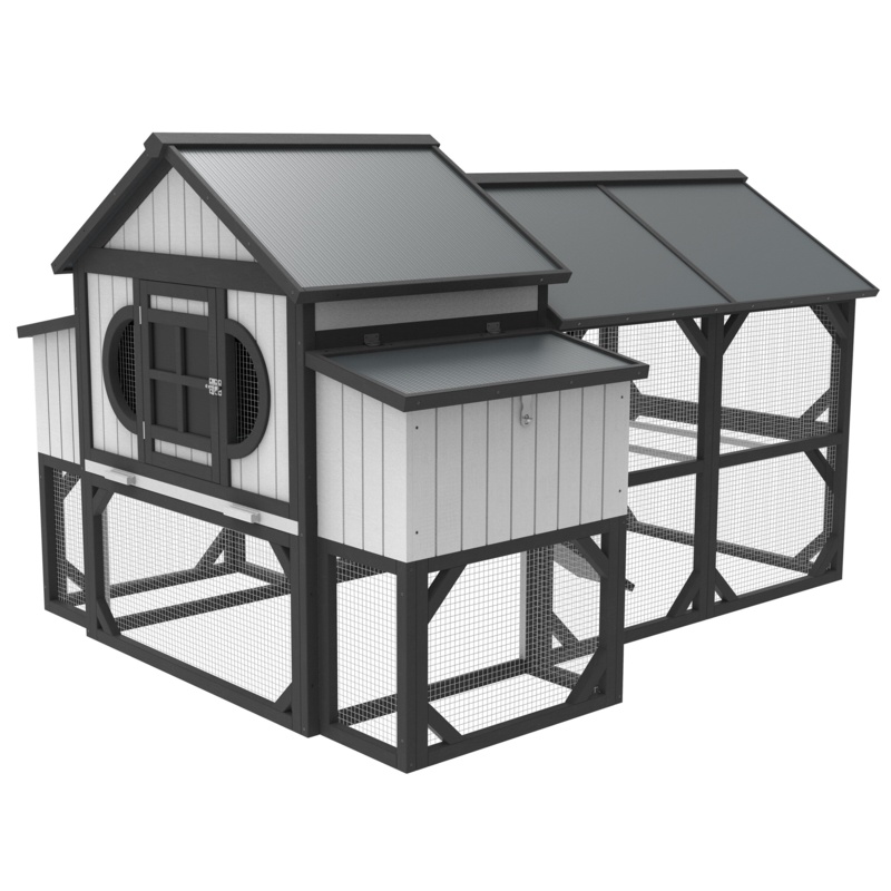 Classic Coop with Playpen for Chickens