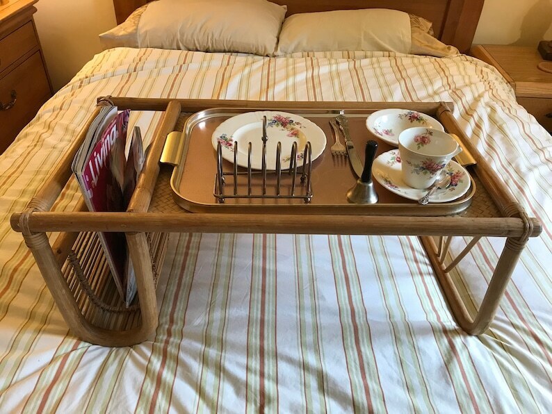 Vintage Breakfast Tray With Legs