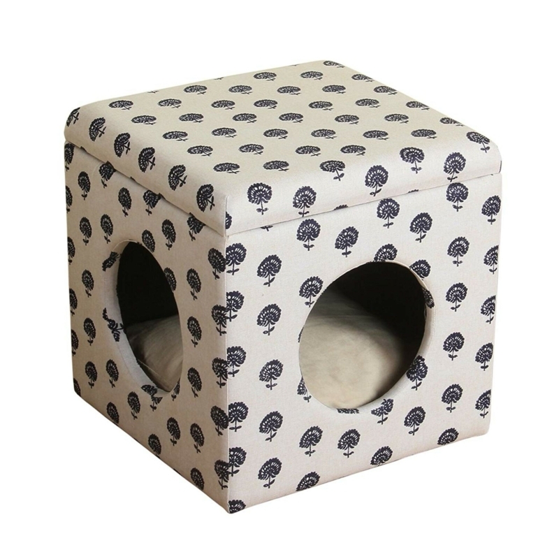 Ottoman Pet Bed with Storage