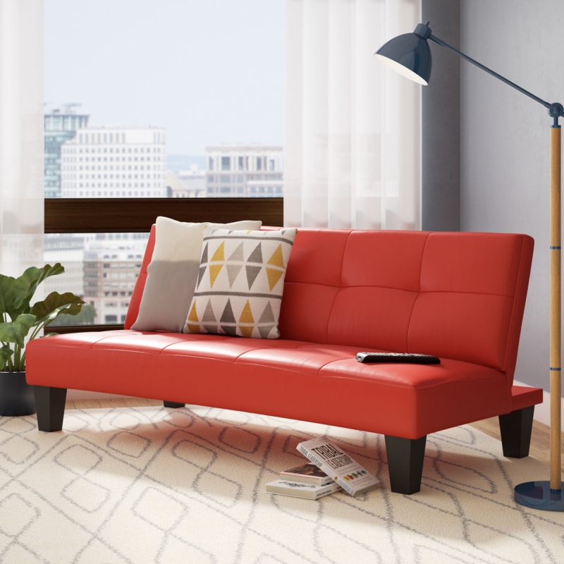 Convertible Sleeper Sofa with Tufted Details