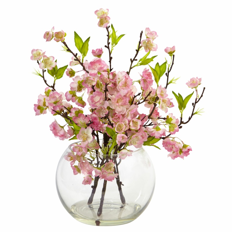 Cherry Blossom Floral Arrangement in Vase