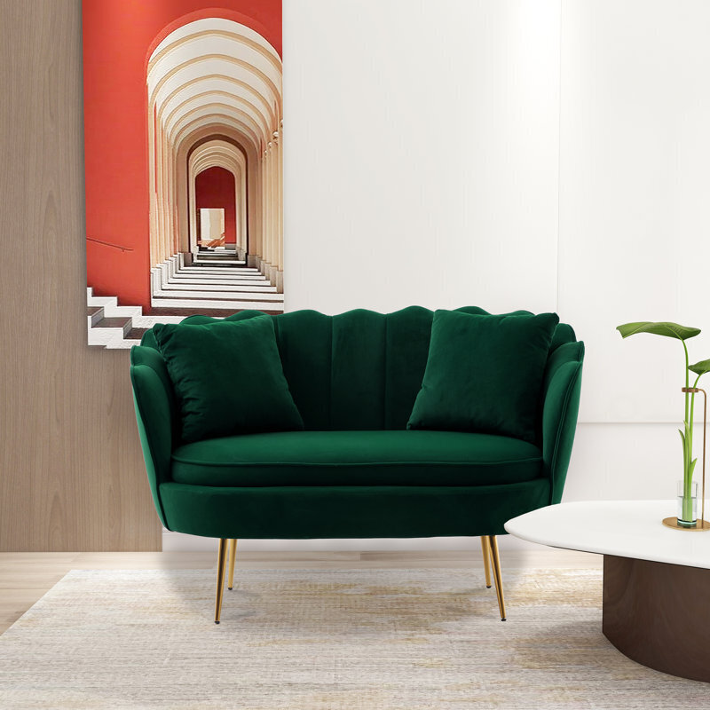 Chic Coastal Circular Loveseat