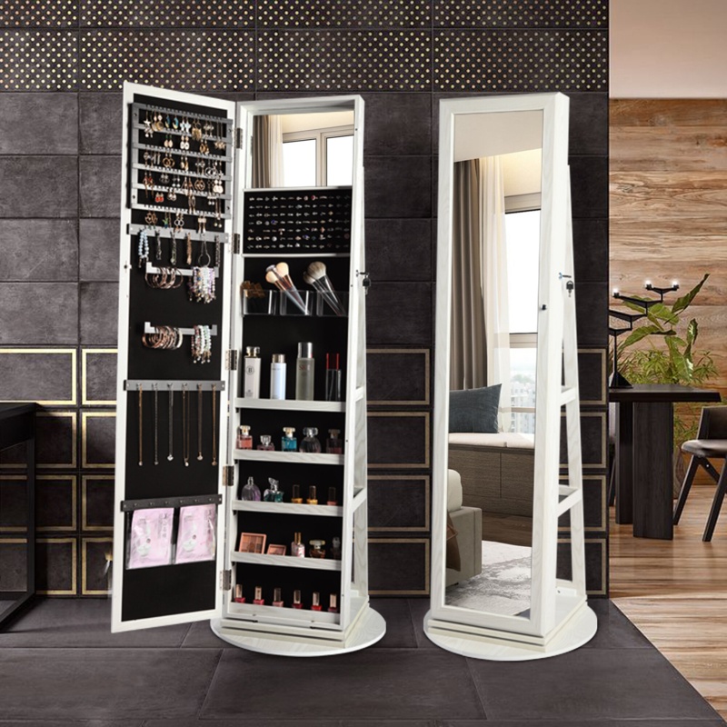 Chrisney 21.6'' Wide Jewelry Armoire with Mirror