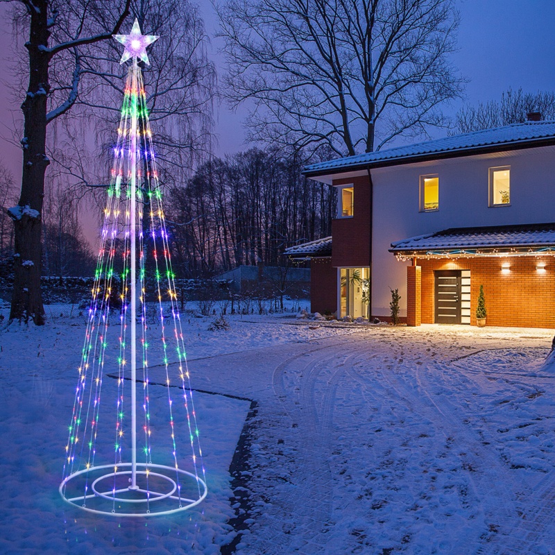 Christmas Tree Lighted Display