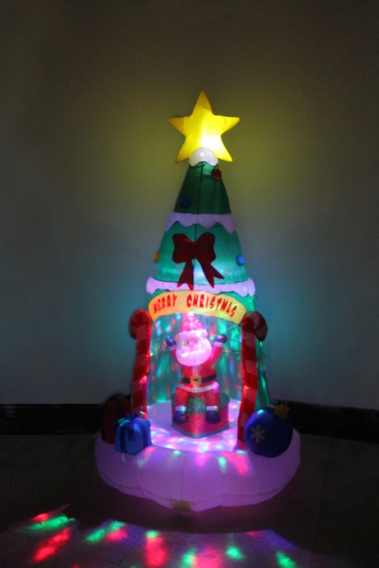 Christmas Tree with Santa Claus Inflatable
