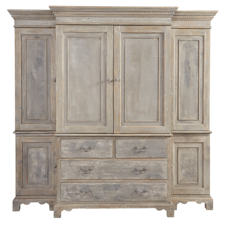 Updated Traditional Breakfront Cabinet