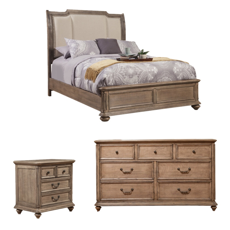 Upholstered Headboard with Nailhead Trim