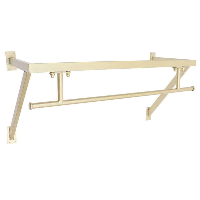 Cindal 31.5in Industrial Pipe Wall Mounted Garment Rack