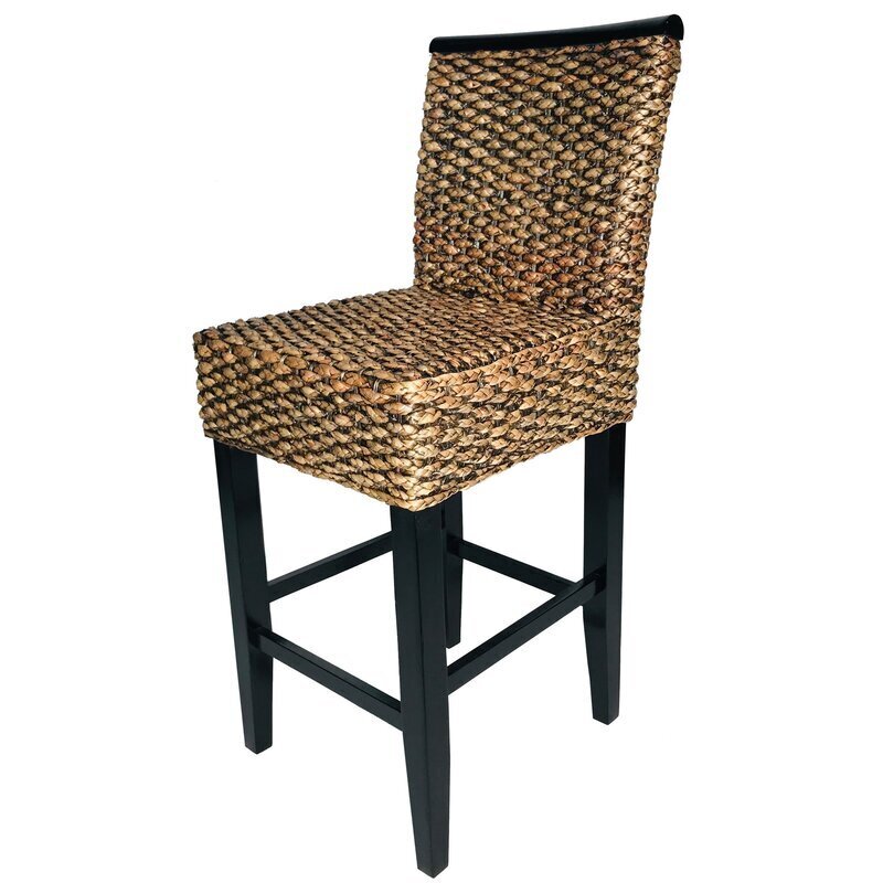 Classic and Chic Rush Seat Bar Stool