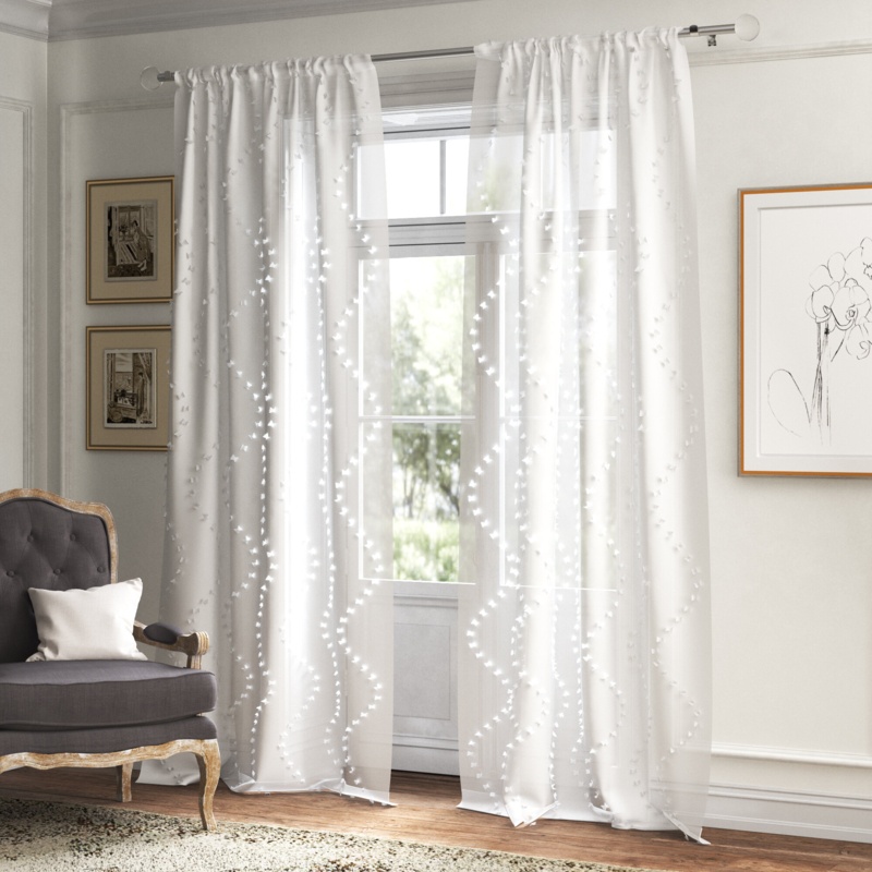 Clifton Polyester Sheer Curtain Panel