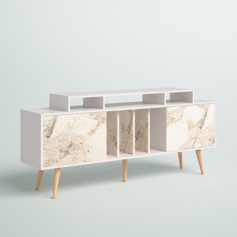 Mid-Century Modern TV Stand with Storage