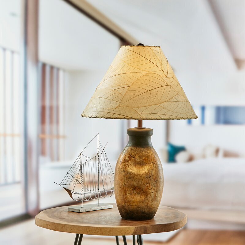Cocoa leaf empire lamp shade