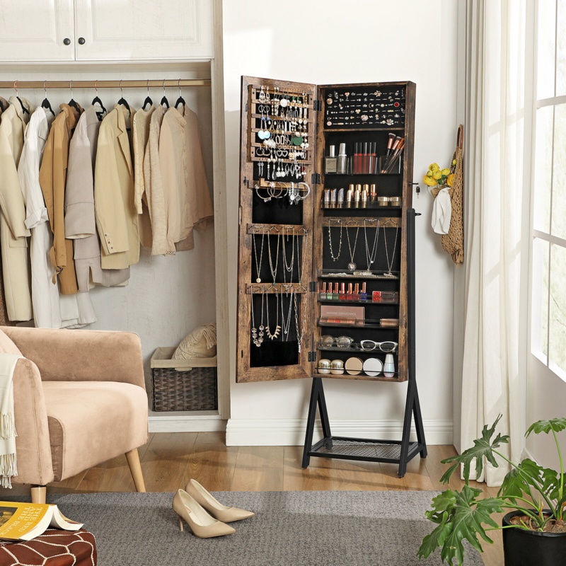 Cokato 16.1'' Wide Jewelry Armoire with Mirror