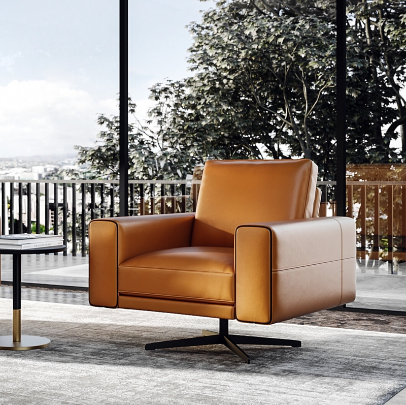 Sophisticated Swivel Lounge Chair