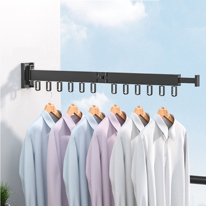 Space-Saving Folding Clothes Rack